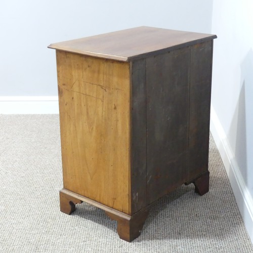 440 - Georgian style inlaid mahogany bachelors Chest, two short drawers over three long, each with crossba... 