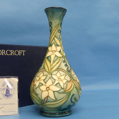 112 - A Moorcroft 'Carousel' pattern bottle Vase, designed by Rachel Bishop, with impressed and painted ma... 