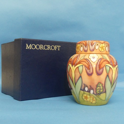 114 - A Moorcroft 'The Winters Tale' pattern limited edition Ginger Jar, for B & W Thornton, limited e... 