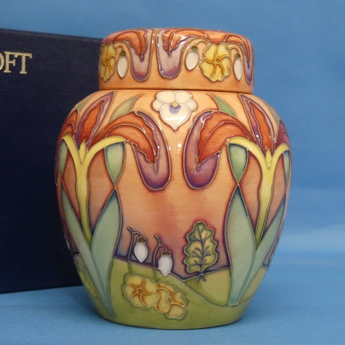 114 - A Moorcroft 'The Winters Tale' pattern limited edition Ginger Jar, for B & W Thornton, limited e... 