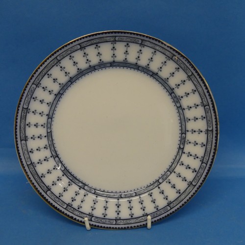 136 - A Keeling and Co Losol 'Pompadour' pattern part Dinner Service, comprising Meat Platters, Tureens, S... 