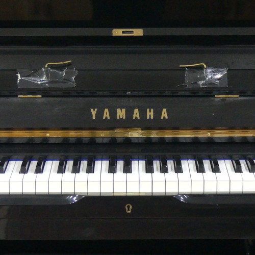 462 - A Yamaha U1 upright Piano, circa 2007, metal framed overstrung in bright ebonised case, serial no. H... 