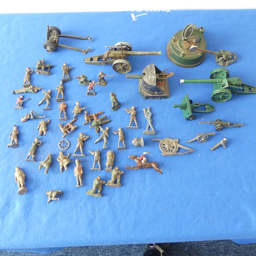 162 - Mixed lot of collectables inc. Vintage Games, Halma Sets, Lead soldiers and cannons, Cigarette cards... 