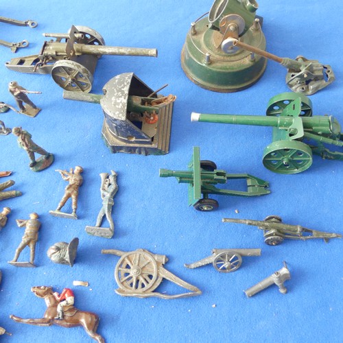 162 - Mixed lot of collectables inc. Vintage Games, Halma Sets, Lead soldiers and cannons, Cigarette cards... 