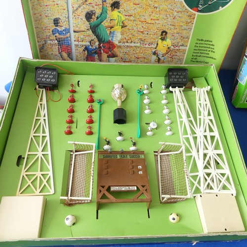 164 - A Quantity of Vintage Subbuteo, including boxed World Cup edition complete with floodlights, Cricket... 