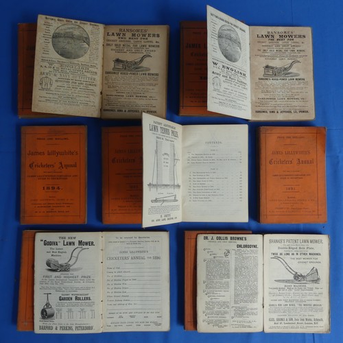 152 - James Lillywhite’s Cricketers’ Annual, twelve volumes, 1887-1898 (12)