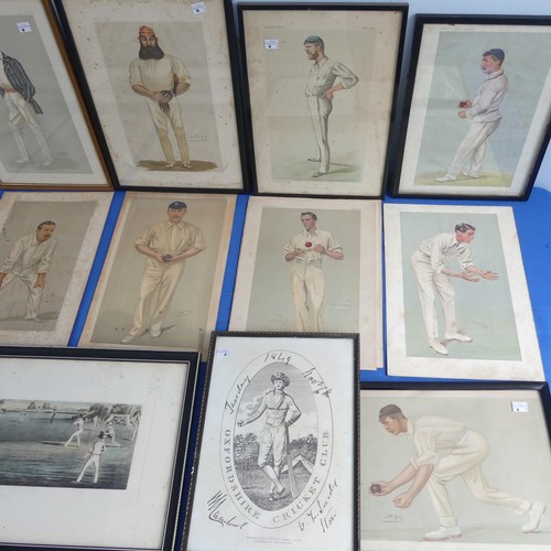 155 - Vanity Fair Cricketers prints, a collection of fifteen prints, mainly 