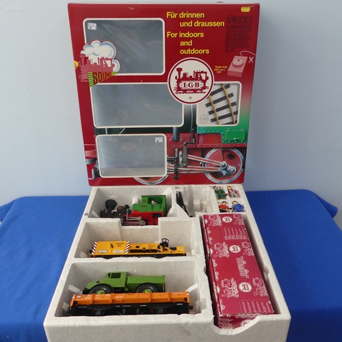 Lehmann LGB G Gauge 78402 Work Train Starter Set, comprising 0-4