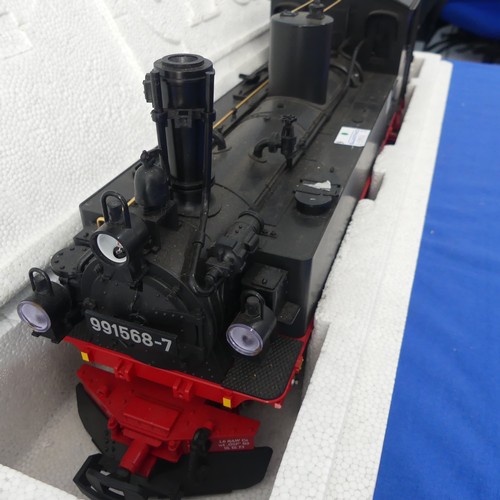 Lehmann LGB G Gauge 21842 0-4-4-0 tank locomotive, in DR black