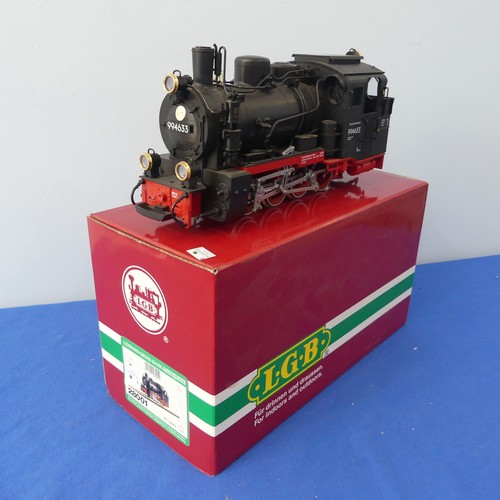 233 - Lehmann LGB G Gauge 28001 0-8-0 tank locomotive, in DR black livery as No. 99 4633, boxed.... 