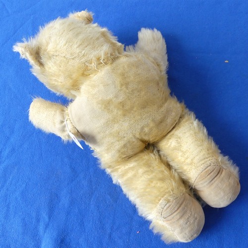 178 - A Steiff Charly bear in Suitcase box, H 24cm approx, serial number 012938, together with a vintage p... 