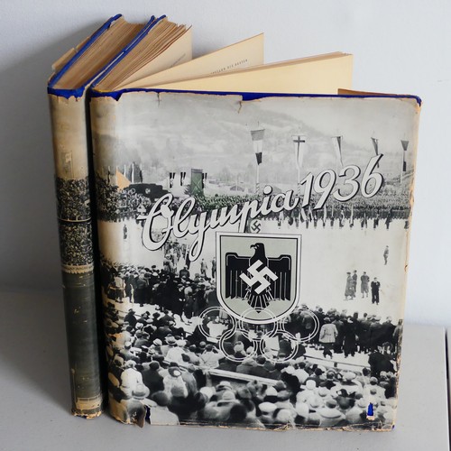 136 - German Olympia 1936 Band I and Band II albums, , published by Cigaretten Bilderdienst Hamburg-Bahren... 