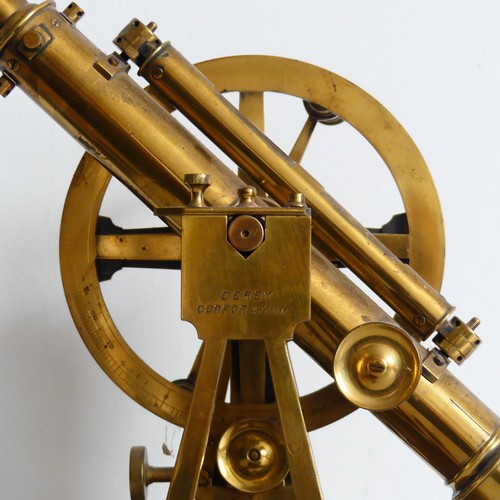 101 - A 19th century brass Theodolite, by J. & W. E. Archbutt, Bridge Street, Westminster, London, No.... 