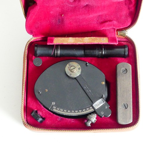 125 - A cased Ilon mark III miniature Sextant, inscribed 'Ilon Industries Inc, Port Washington, N.Y.', one... 