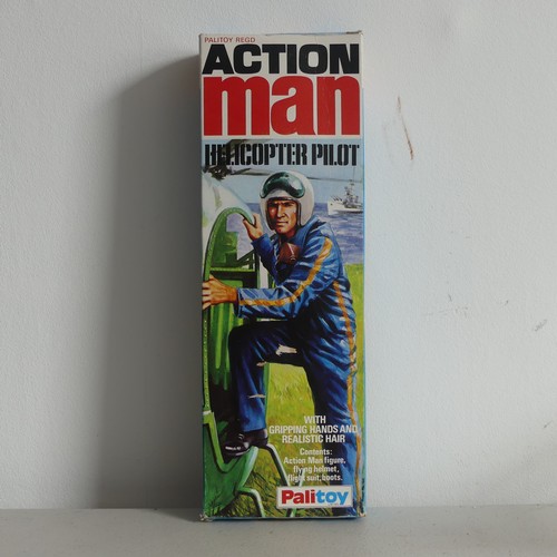 217 - A boxed Action Man Helicopter Pilot, Palitoy figure with gripping hands and realistic hair circa 197... 