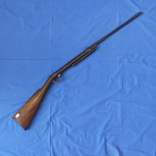 6 - A vintage Air Rifle, together with a vintage leg of mutton gun case (2)