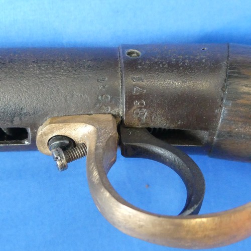 6 - A vintage Air Rifle, together with a vintage leg of mutton gun case (2)