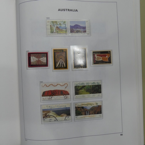 63 - Stamps; 1913-94 mainly used collection of Australian Stamps, in a Stanley Gibbons album, including 1... 