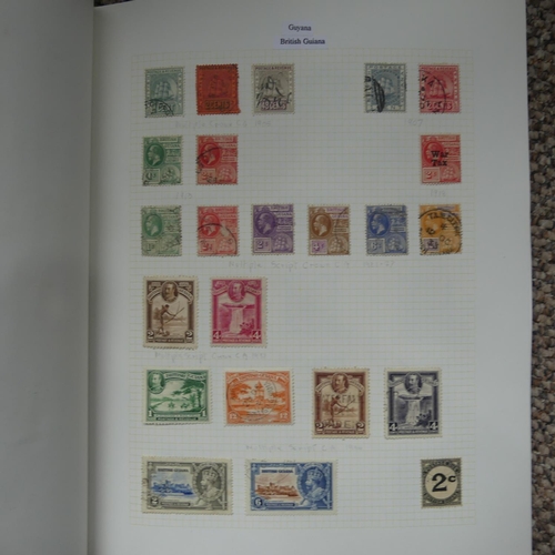 65 - Stamps; A collection of Stamps in eight albums, with mint and used British Empire including Falkland... 