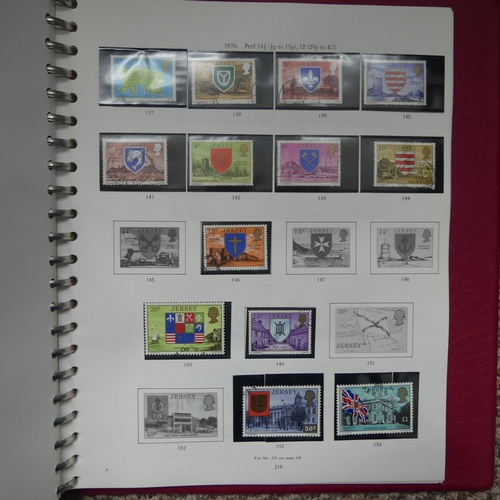 65 - Stamps; A collection of Stamps in eight albums, with mint and used British Empire including Falkland... 