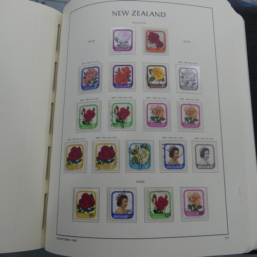 67 - Stamps; A QV to QEII mint and used collection of New Zealand Stamps, in a lighthouse album including... 