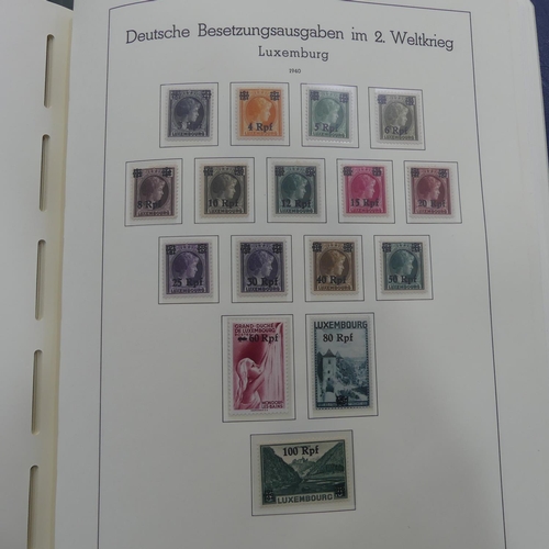 68 - Stamps; A collection of German Stamps, in a lighthouse album including Zeppelins, inc. 1933 Chicago ... 