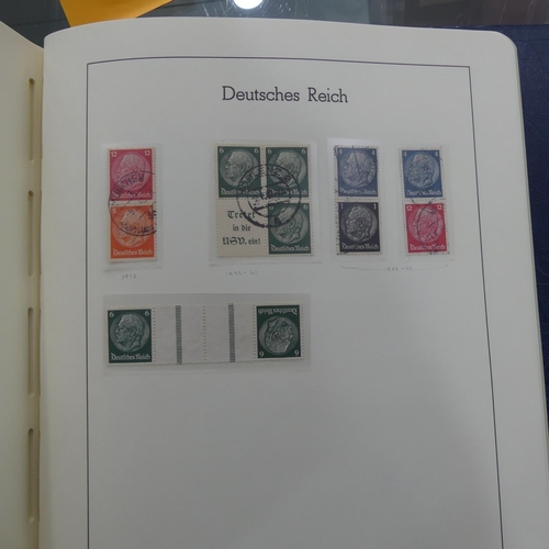 68 - Stamps; A collection of German Stamps, in a lighthouse album including Zeppelins, inc. 1933 Chicago ... 