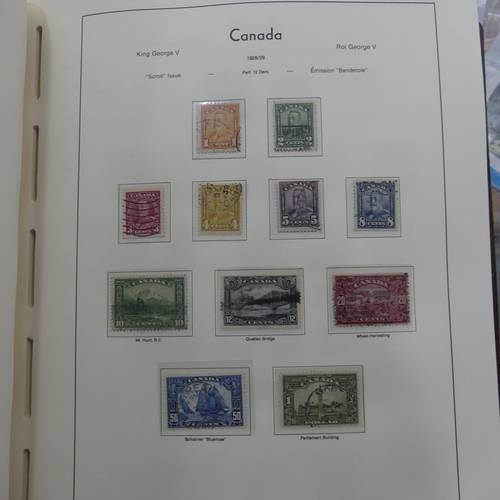 69 - Stamps; A QV to QEII mainly used collection of Canadian Stamps, in a Lighthouse album including 1875... 