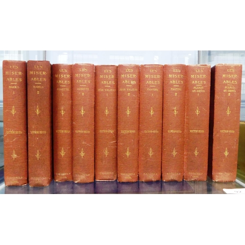 92 - Victor Hugo; 'Les Miserables', a ten volume limited edition set published by H.S. Nichols, London, 1... 