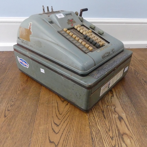 115 - A vintage 'Regina' Cash Register, made by Jorgen. S. Lien, Norway, w 36.5cm x d 46cm x h 31cm.... 