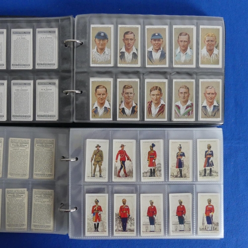 77 - Cigarette Cards, seven albums, many sets, including Wills's Railway Engines, Railway Equipment, Cine... 