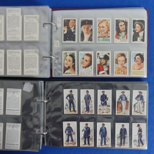 78 - Cigarette Cards, seven albums, many sets, including Player's Motor Cars, Army Corps & Divisional... 