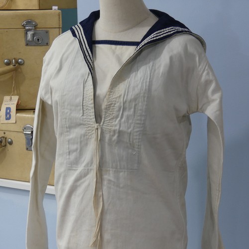 106 - A circa 1940s Sailors Outfit, note the sailor served on minesweeper duty in the South China Sea, tog... 