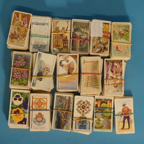 79 - Cigarette Cards, a good and large quantity of cigarette and trade cards, sets and part-sets, togethe... 