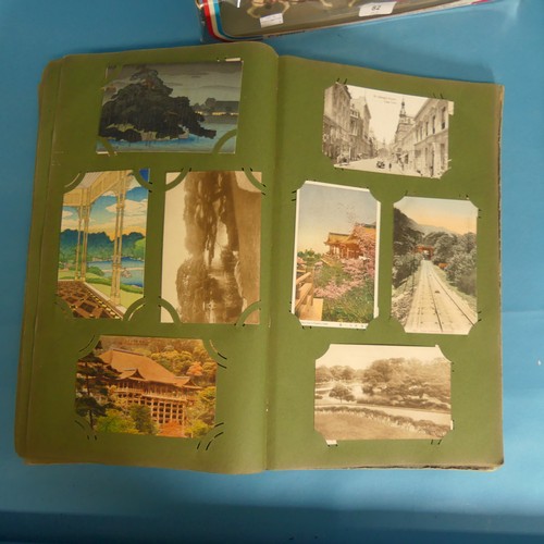 82 - Two early 20thC Postcard Albums, containing UK and Devon topography and greetings cards, together wi... 