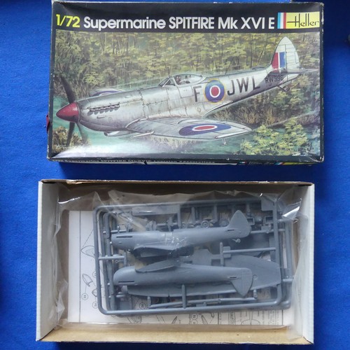 185 - A Large quantity of Airfix model planes, to include; Spitfire, Floatplane, Red Barron Flying Circus,... 