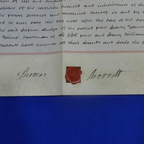 74 - A Collection of 17thC Indentures, of particular interest to Hawsworth Yorkshire, some on velum with ... 