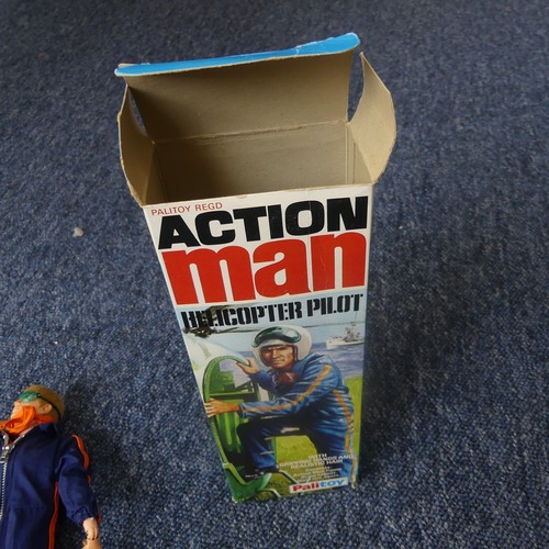 217 - A boxed Action Man Helicopter Pilot, Palitoy figure with gripping hands and realistic hair circa 197... 