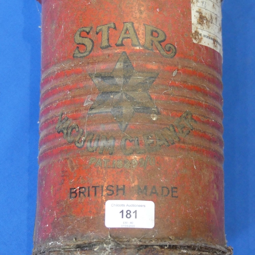 331 - A c.1910 Star vacuum cleaner, made by Star Engineering Co Ltd , Wolverhampton, together with an anti... 