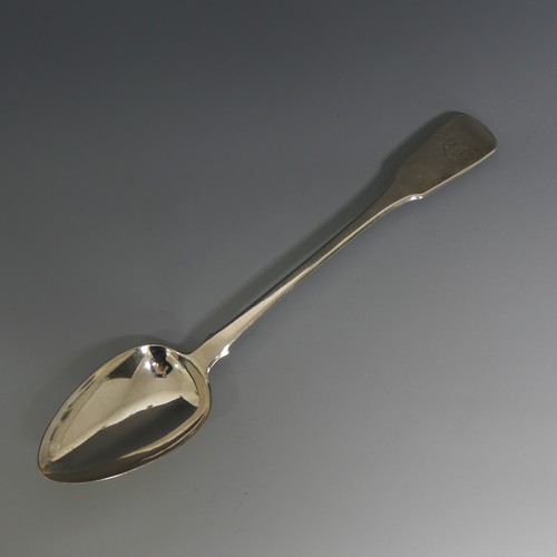 400 - A George III silver fiddle pattern Basting Spoon, by William Eaton, hallmarked London, 1814, handle ... 