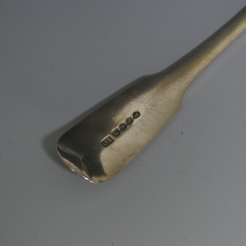 401 - A George III silver fiddle pattern Basting Spoon, by Thomas Dicks, hallmarked London, 1818, 30cm lon... 