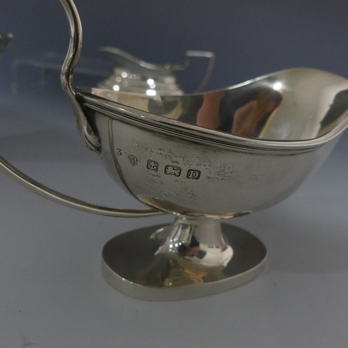 411 - A George V silver Sauce Boat, by S Blanckensee & Son Ltd., hallmarked Birmingham, 1928, of plain... 