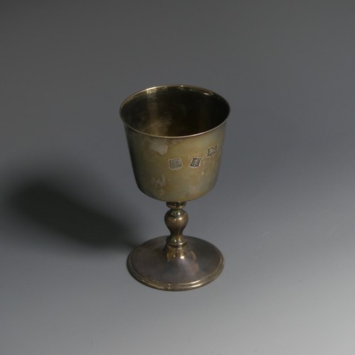 429 - An Elizabeth II silver Goblet, by Barker Ellis Silver Co., hallmarked Birmingham, 1973, in the ... 