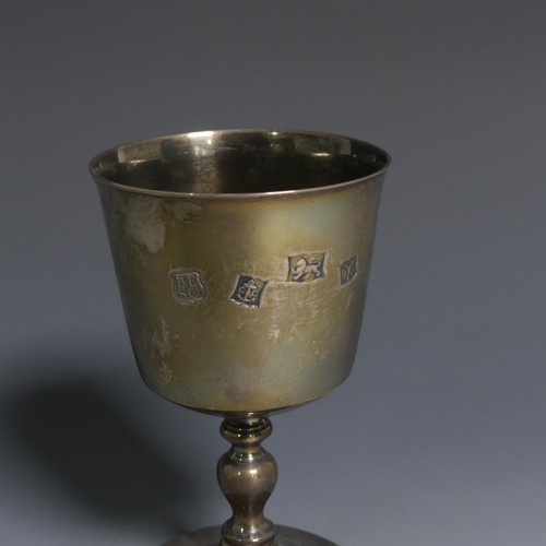 429 - An Elizabeth II silver Goblet, by Barker Ellis Silver Co., hallmarked Birmingham, 1973, in the ... 