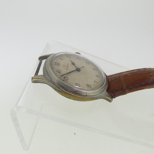 32 - A vintage Omega chrome plated nickel gentlemen’s Wristwatch, with stainless steel back marked 6B/159... 