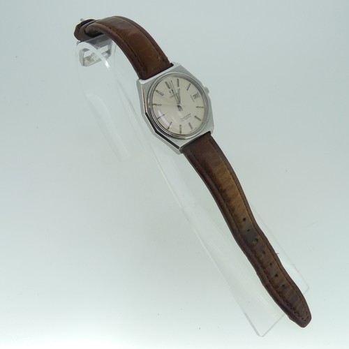 16 - A vintage Omega Seamaster Automatic stainless steel gentleman’s Wristwatch, the shaped octagonal cas... 