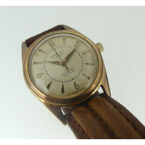 45 - A 9ct gold Sovereign 'Hallmarked Gold' gentleman's Wristwatch, on black leather strap, together with... 