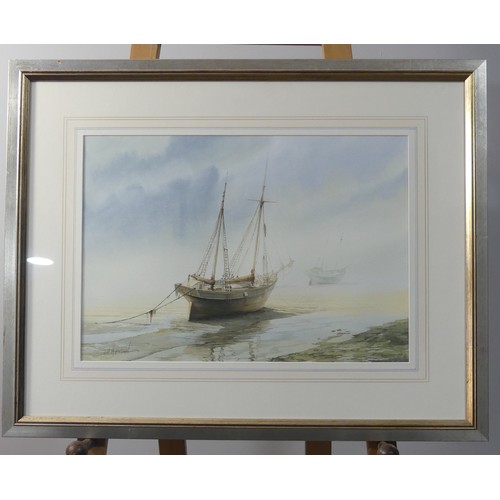 169 - Richmond Markes (British, fl.1860-1880), In Stormy Waters, watercolour, signed 