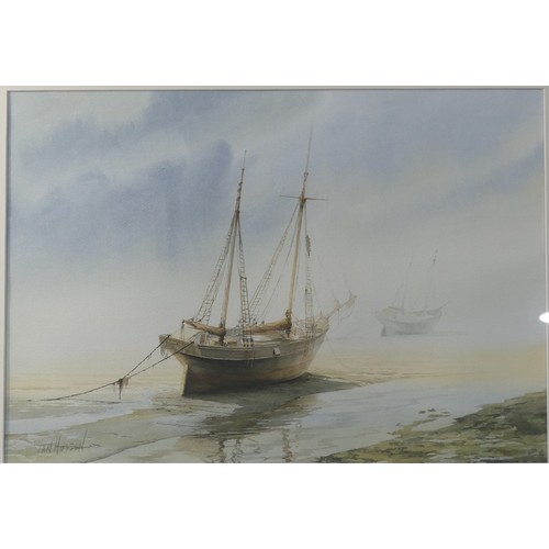 169 - Richmond Markes (British, fl.1860-1880), In Stormy Waters, watercolour, signed 