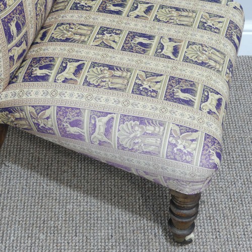 427 - A Victorian Prie Dieu Chair, upholstered in tapestry fabric, W 54cm x H 99cm x D 58cm.... 